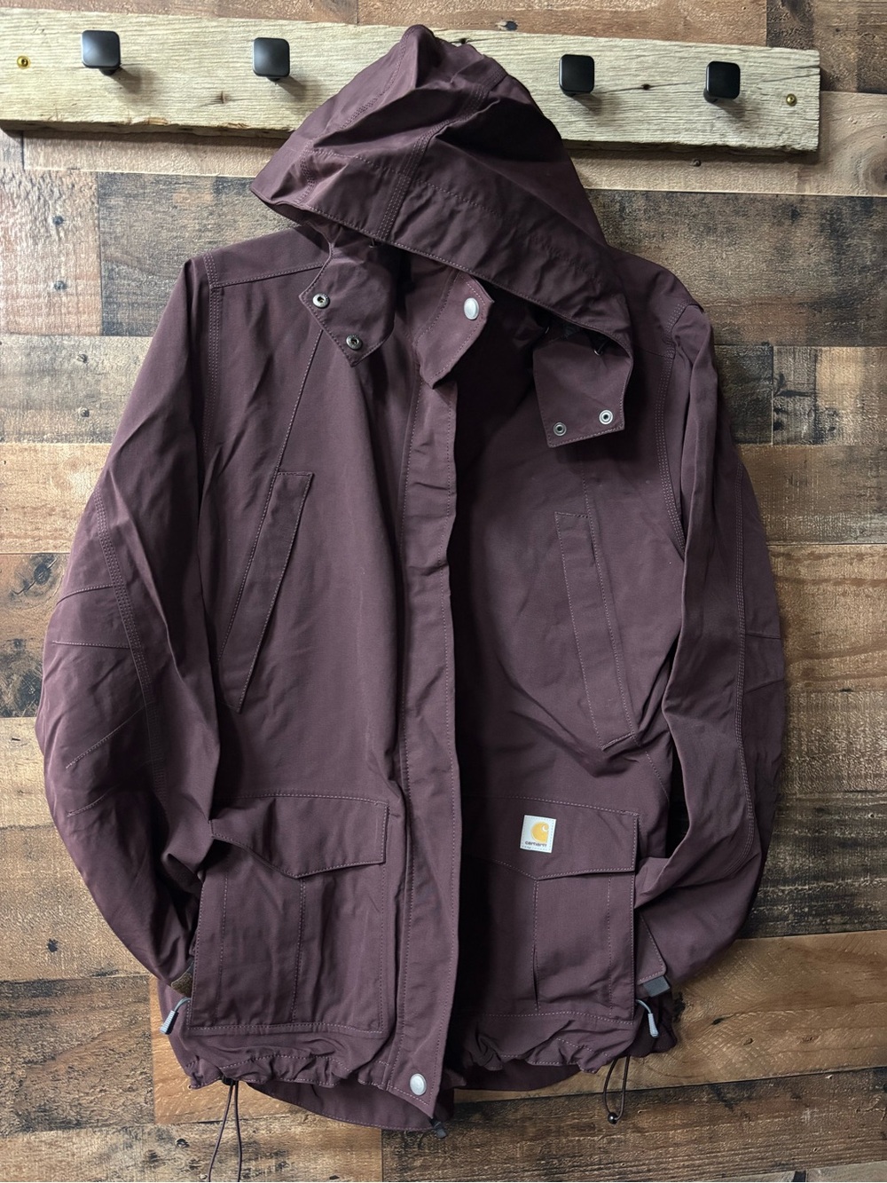 Carhartt Women's Hooded Work Jacket in Blackberry